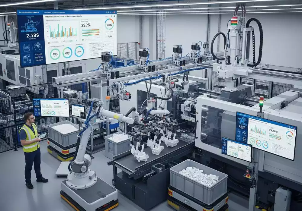 Geyuan Electronics intelligent plastic injection molding production workshop.jpeg