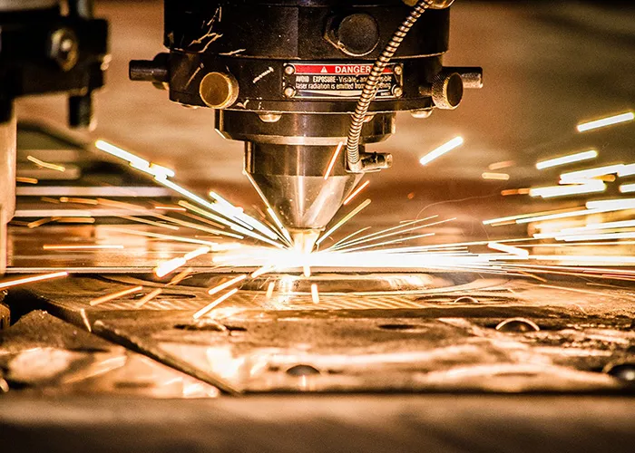 Laser cutting of sheet metal parts for metal casing