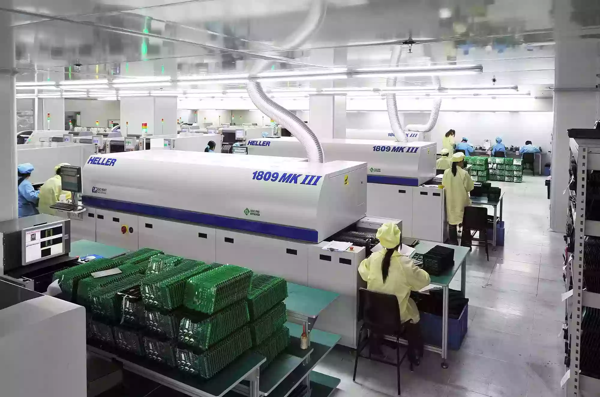 Ten-temperature-zone-reflow-soldering