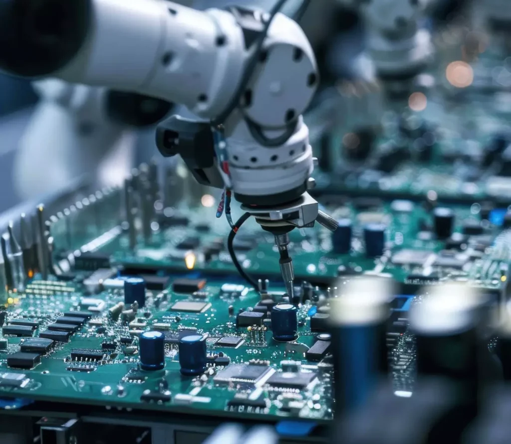 Automated PCBA assembly production workshop